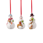 Nostalgic Ornaments - сет од 3 украси, snowmen