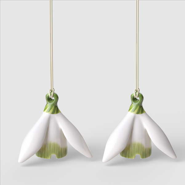 Mini Flower Bells Ornaments Easter - сет од 2 украси